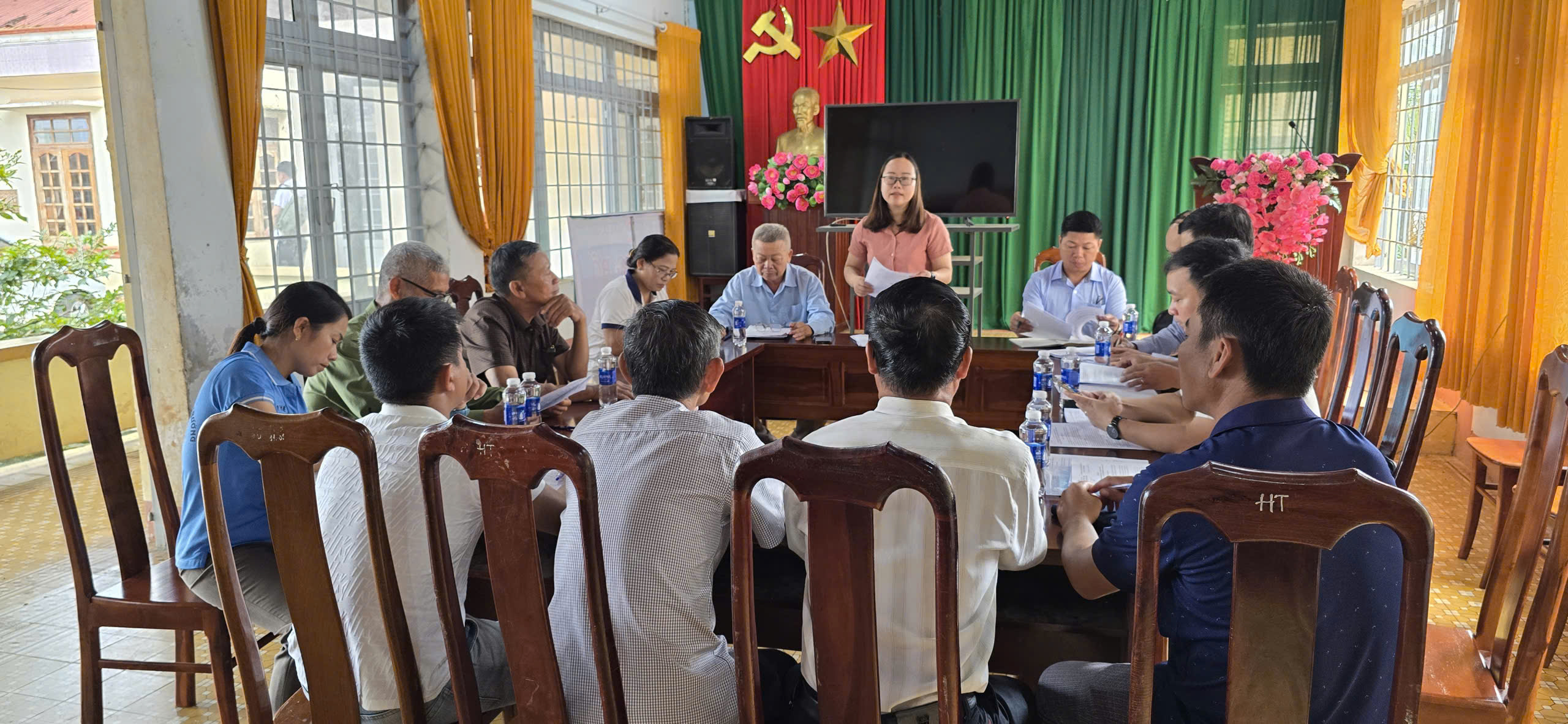 UBND XÃ EA NING TỔ CHỨC HỌP BAN CHỈ ĐẠO PHÒNG, CHỐNG DỊCH BỆNH NGUY HIỂM Ở NGƯỜI