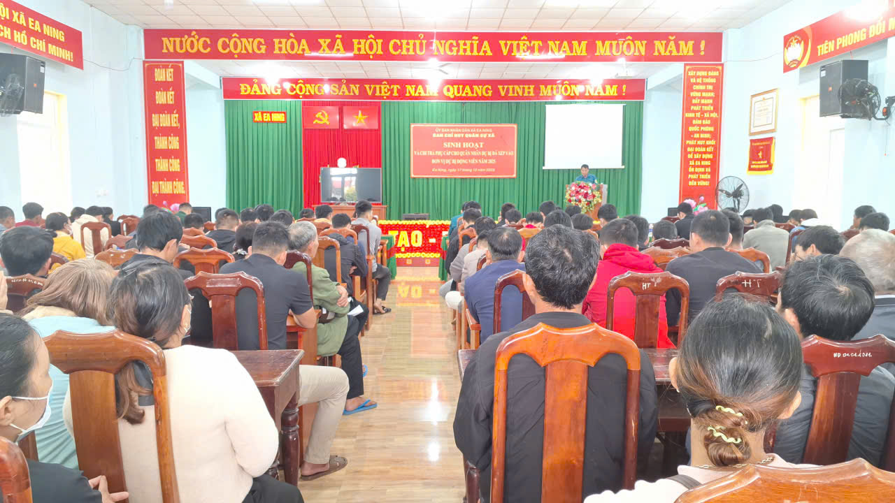 TỔ CHỨC SINH HOẠT ĐỊNH KỲ LỰC LƯỢNG QUÂN NHÂN DỰ BỊ NĂM 2025