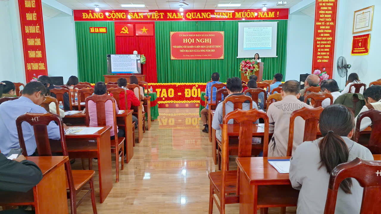 HỘI NGHỊ CHUYÊN ĐỀ “NÓI KHÔNG VỚI TẢO HÔN VÀ HÔN NHÂN CẬN HUYẾT THỐNG” NĂM 2025