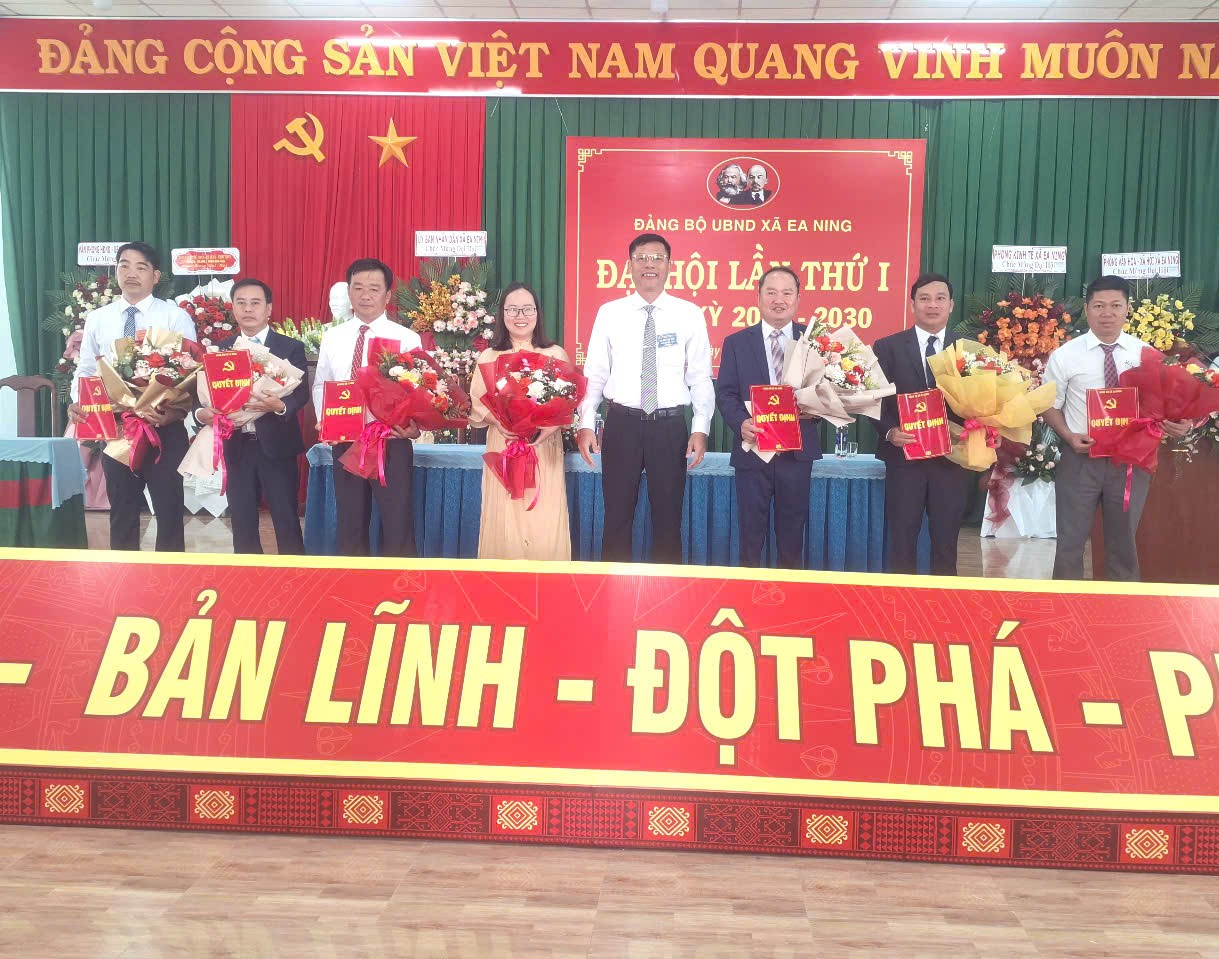 Đại hội Đảng viên Đảng bộ UBND xã Ea Ning lần thứ nhất, nhiệm kỳ 2025 – 2030.
