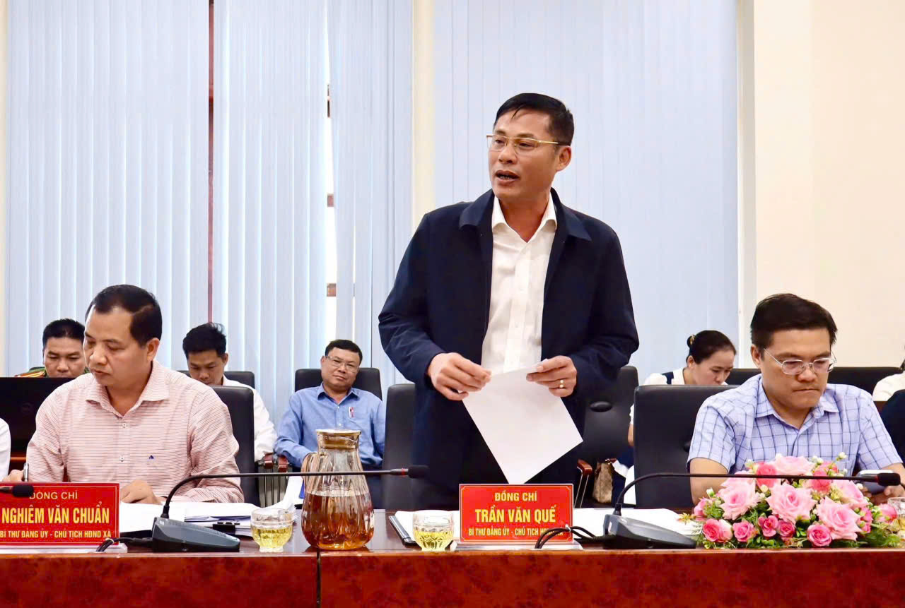 ĐOÀN GIÁM SÁT SỐ 8 HĐND TỈNH LÀM VIỆC VỚI UỶ BAN BẦU CỬ XÃ EA NING VỀ CÔNG TÁC BẦU CỬ.